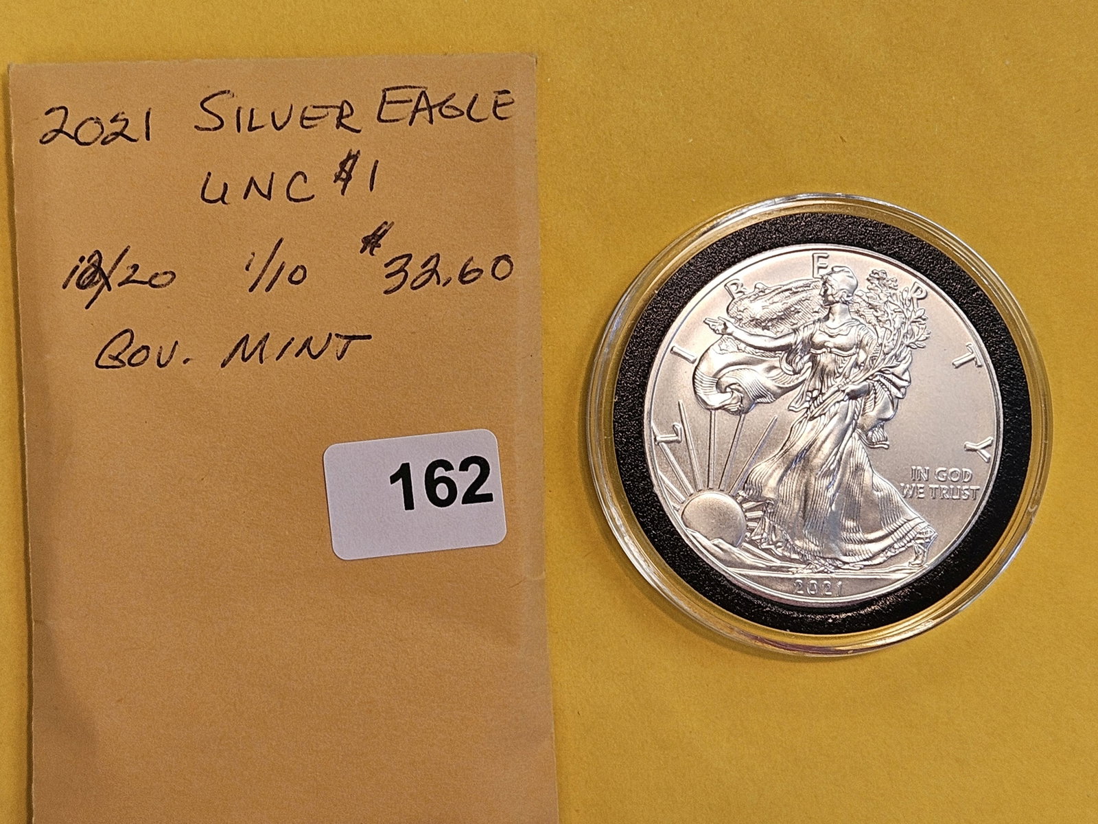 GEM Brilliant Uncirculated 2021 American Silver Eagle - 2
