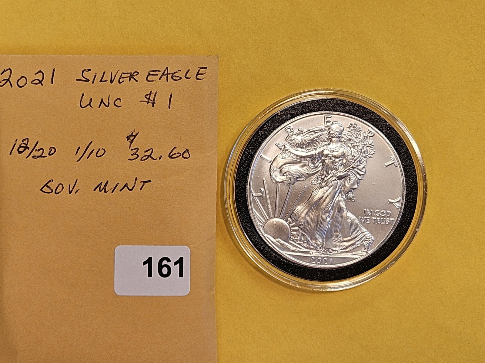 GEM Brilliant Uncirculated 2021 American Silver Eagle - 2