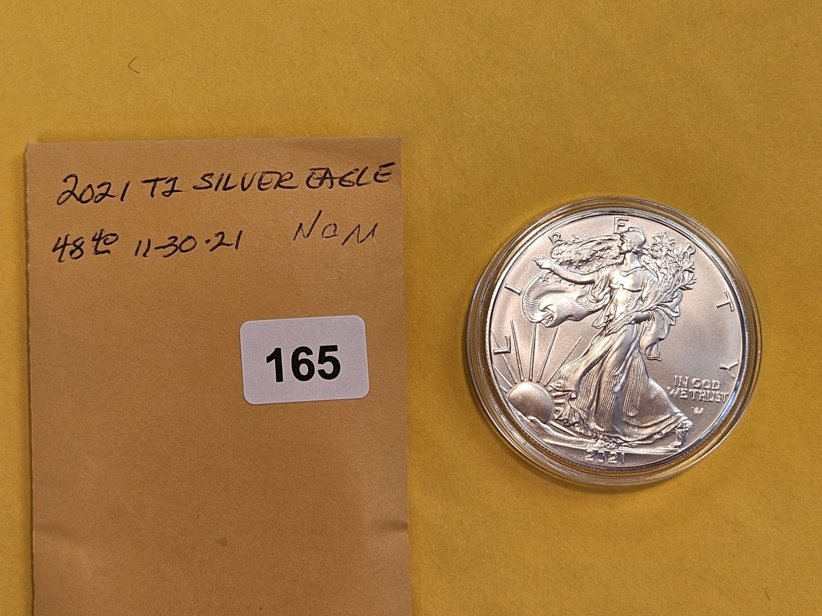 GEM Brilliant Uncirculated 2021 American Silver Eagle - 2