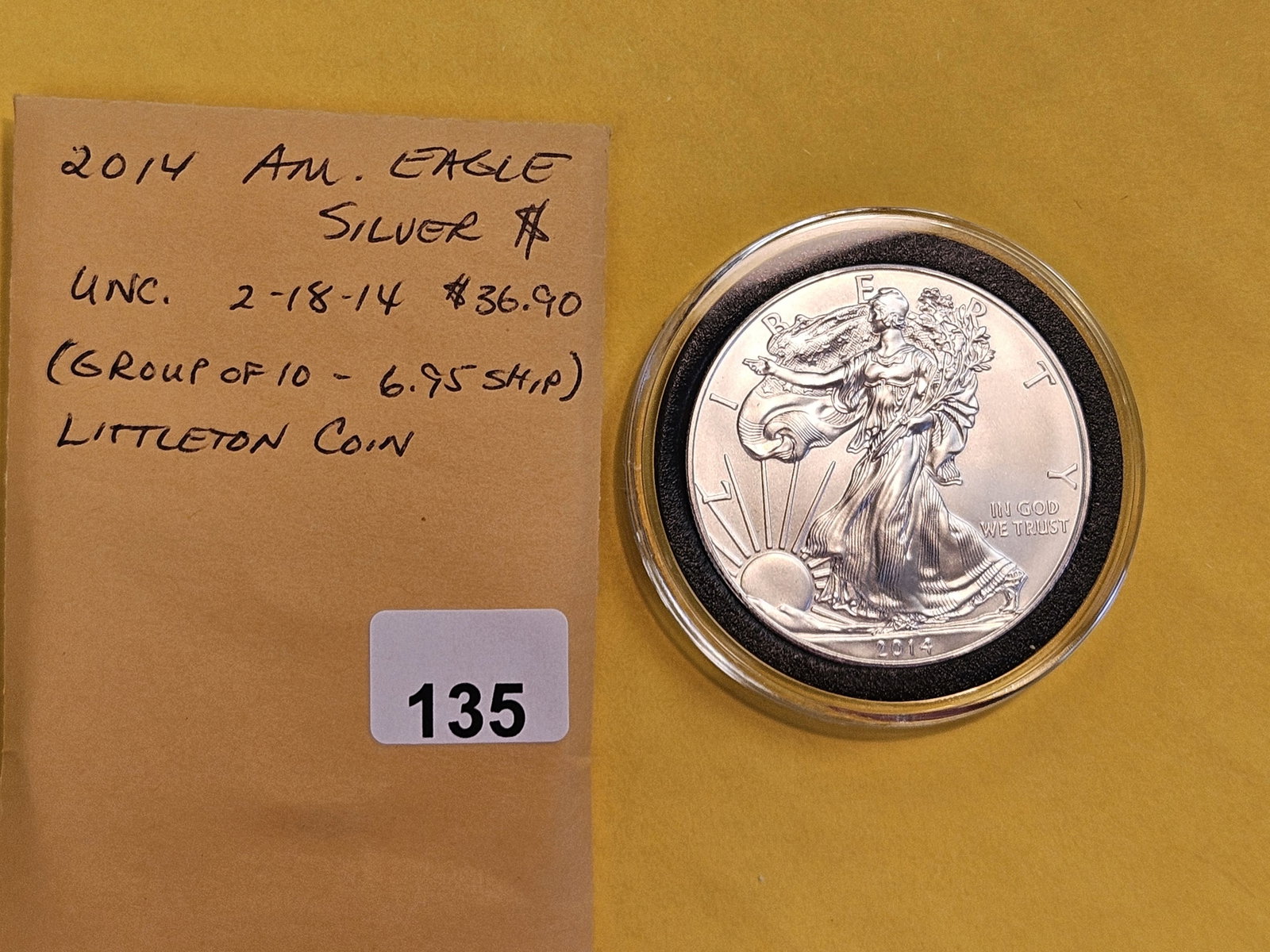 GEM Brilliant Uncirculated 2014 American Silver Eagle - 2