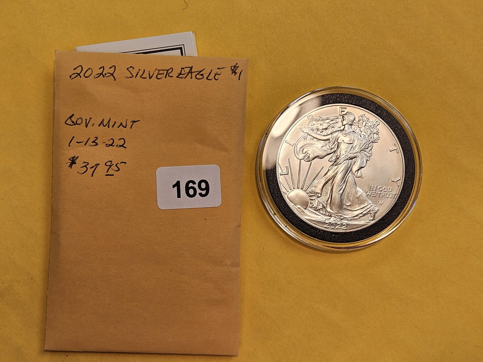 GEM Brilliant Uncirculated 2022 American Silver Eagle - 2