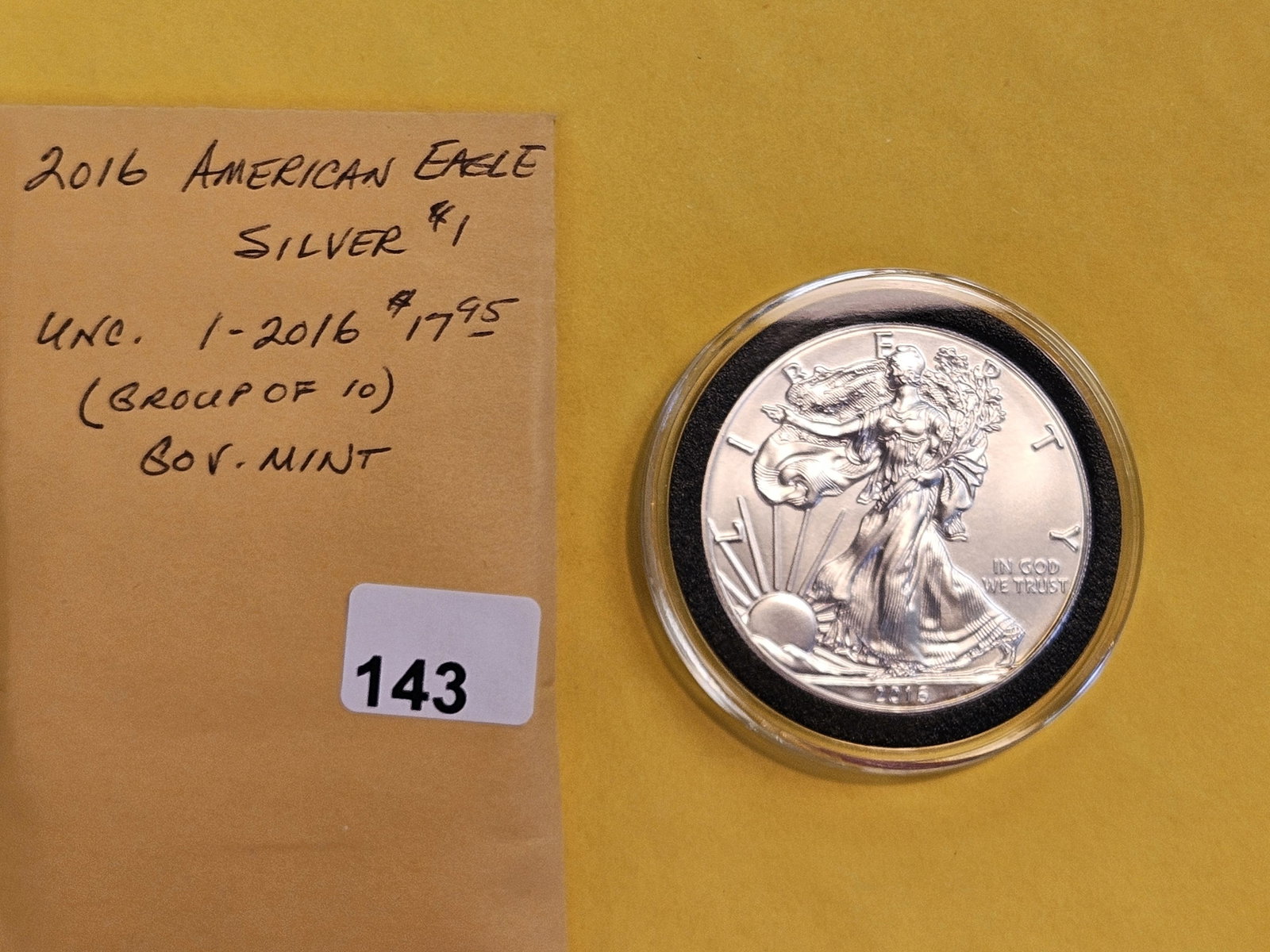 GEM Brilliant Uncirculated 2016 American Silver Eagle - 2