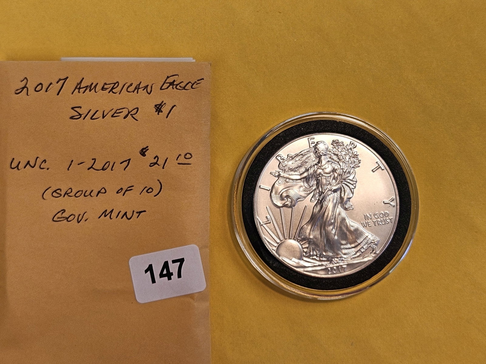 GEM Brilliant Uncirculated 2017 American Silver Eagle - 2