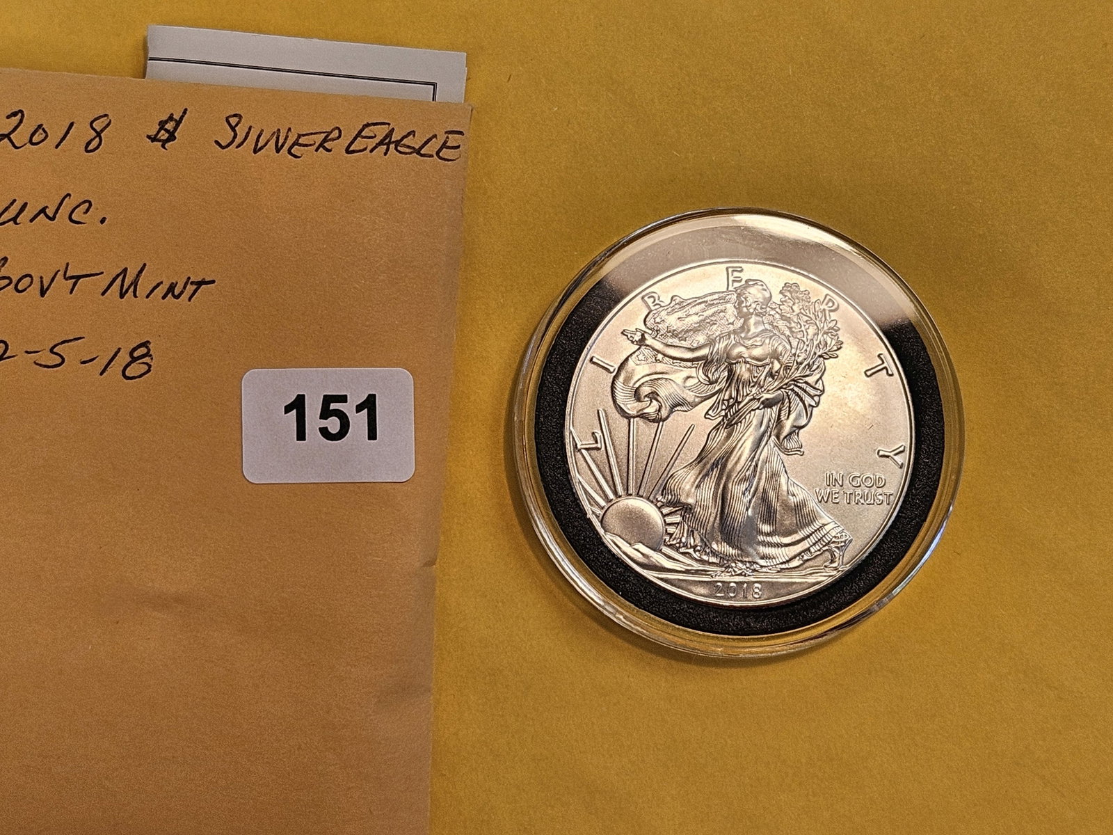 GEM Brilliant Uncirculated 2018 American Silver Eagle - 2