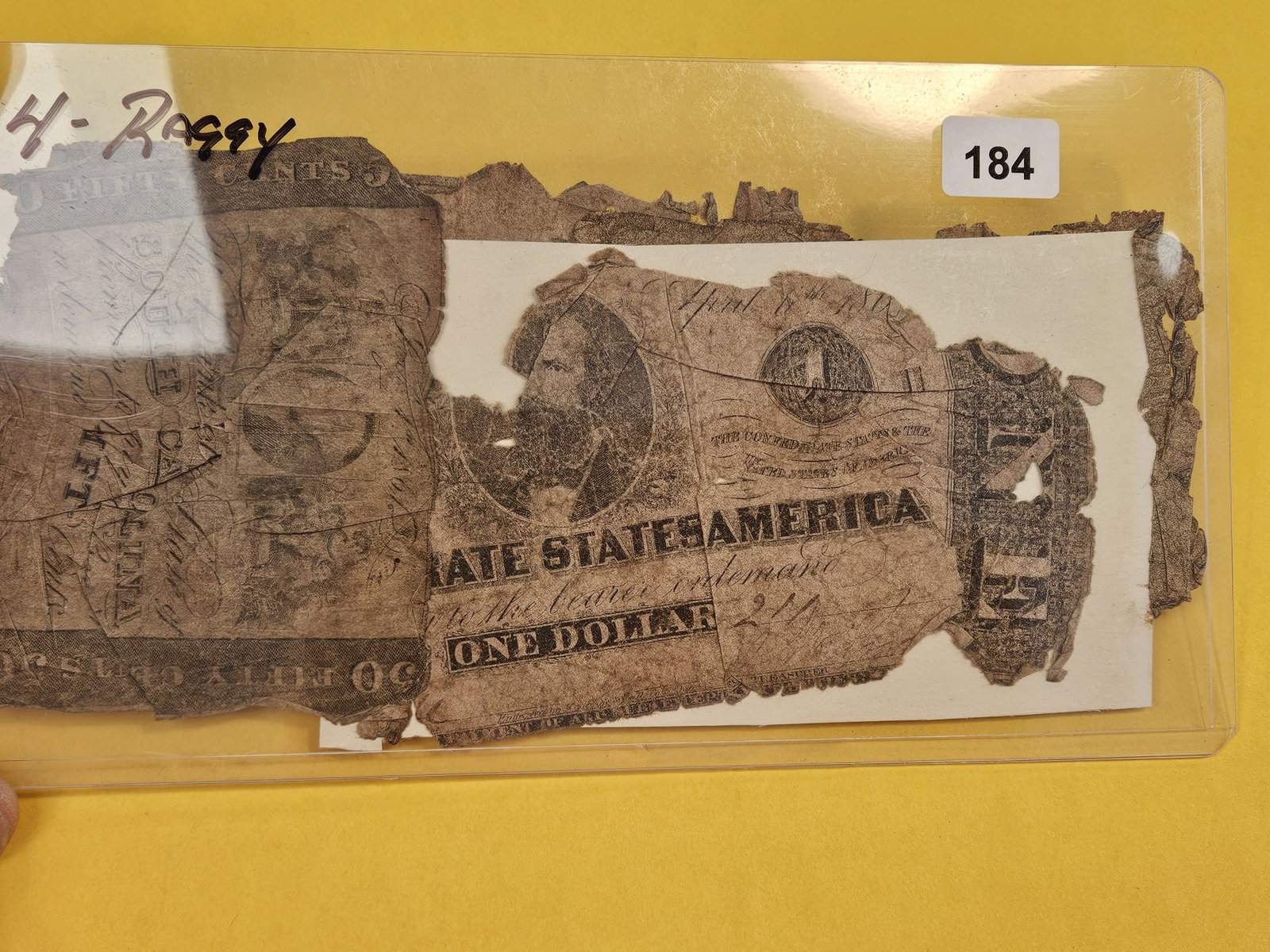 Four Raggy Confederate notes - 2