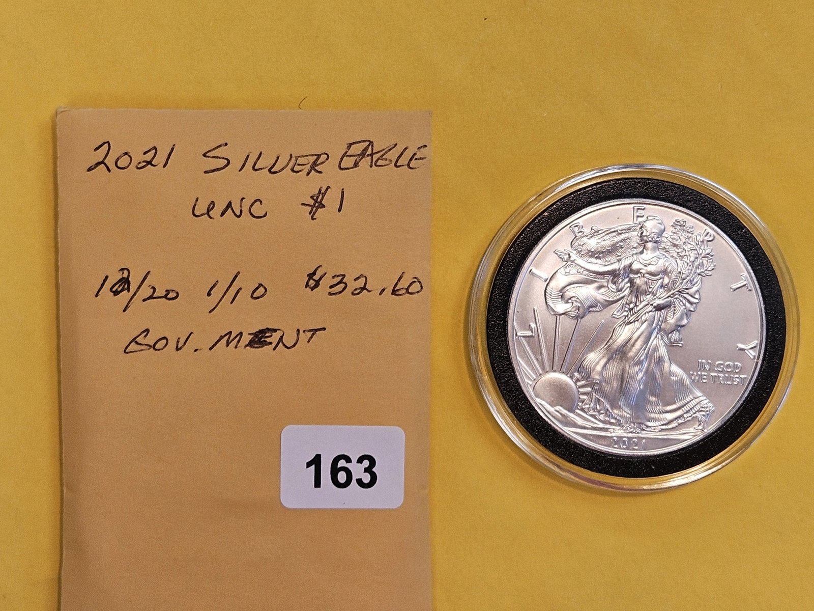 GEM Brilliant Uncirculated 2021 American Silver Eagle - 2