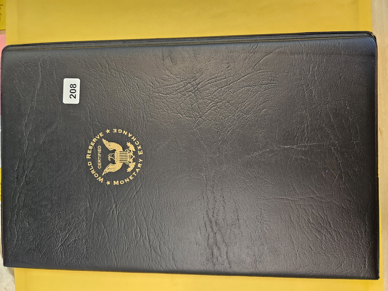 Uncut Sheet of Crisp Uncirculated Five Dollar FRNs: Housed in a nice folio