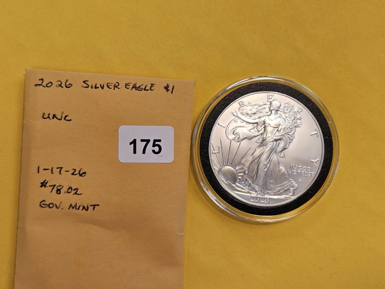 GEM Brilliant Uncirculated 2026 American Silver Eagle - 2