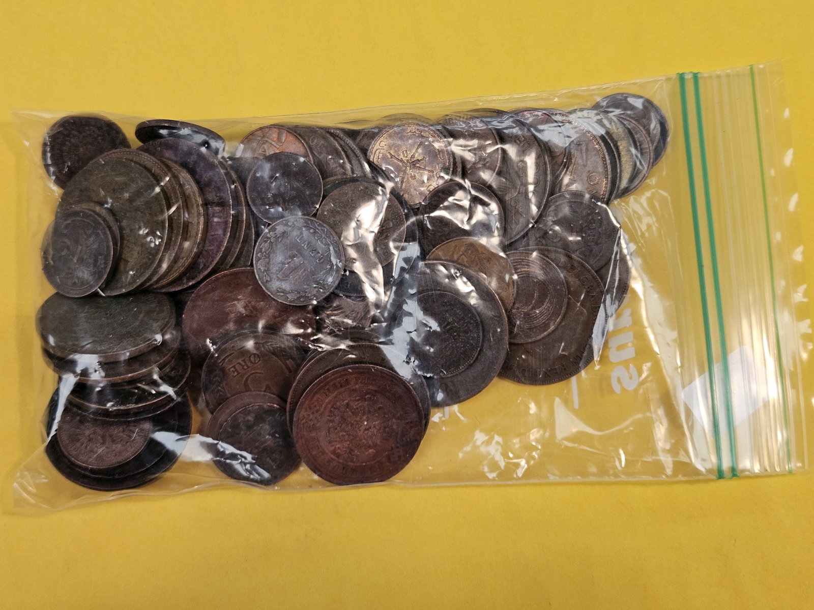 One Pound of older, Mixed, World Copper coins - 2
