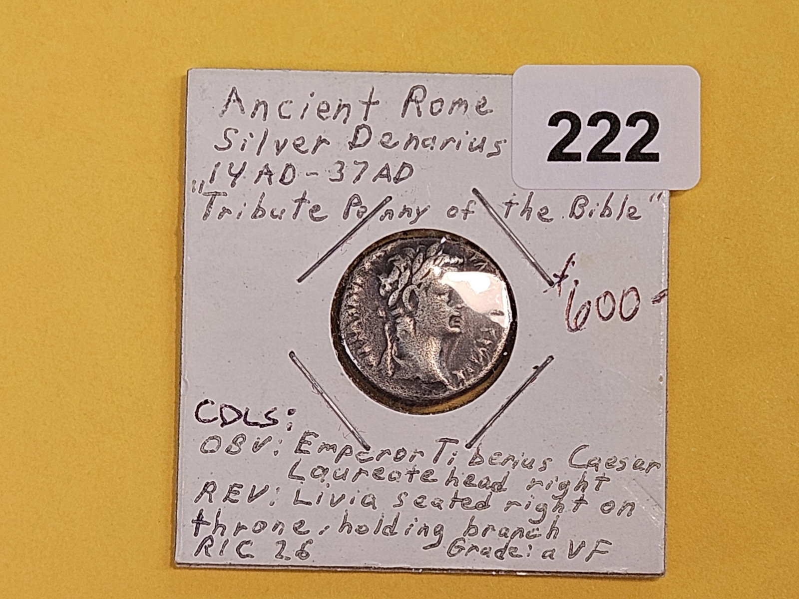 ANCIENT! Ancient Roman silver denarius - 2
