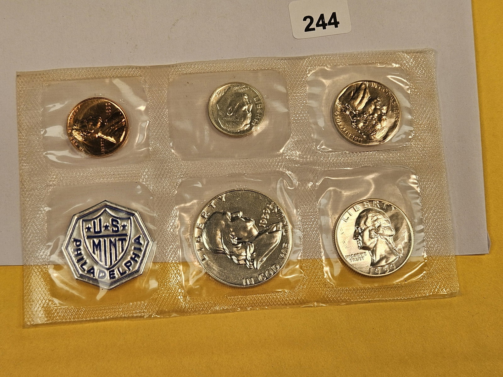 GEM 1959 US SILVER Proof Set - 2