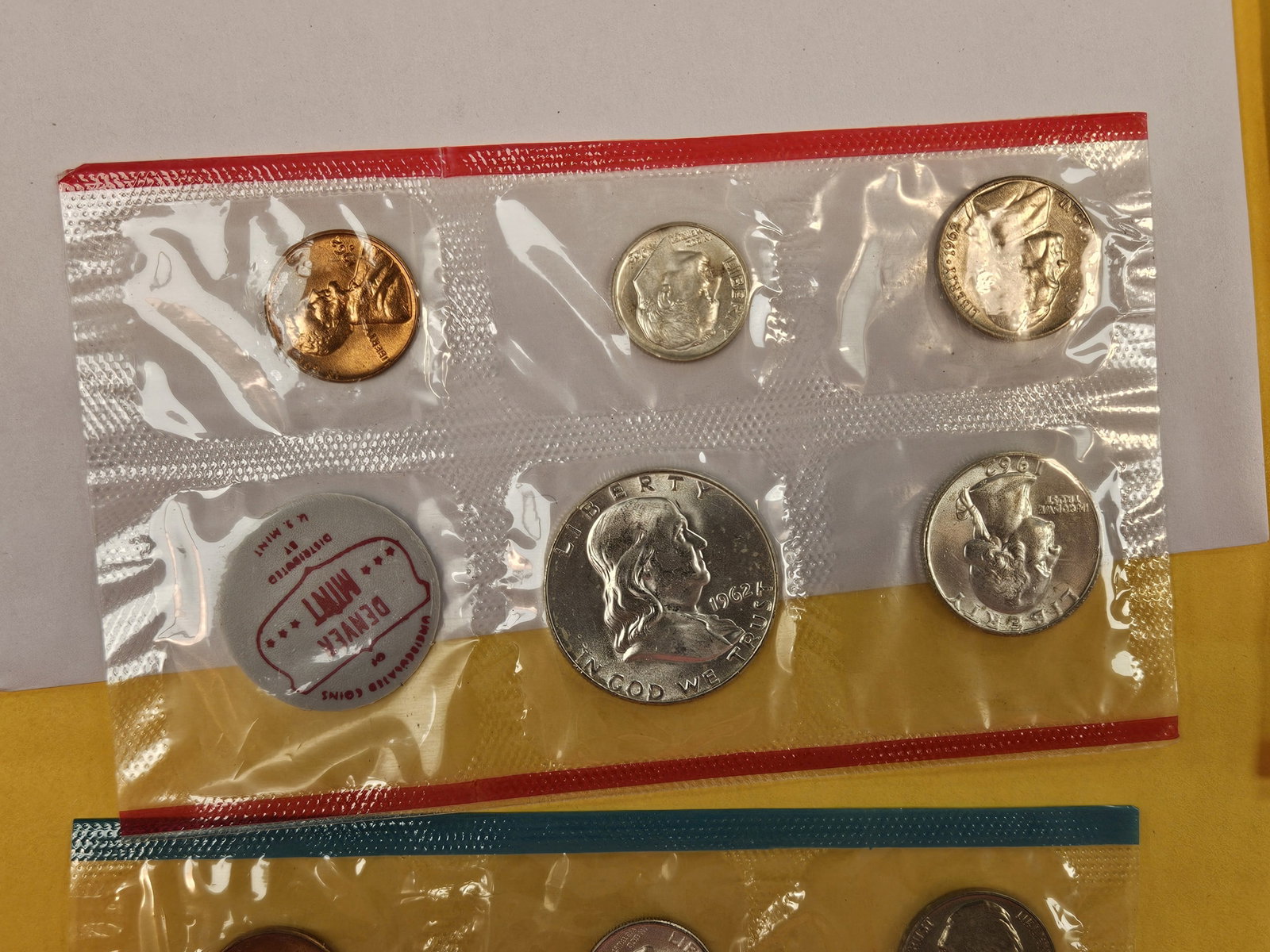 1962 and 1963 US SILVER Mint Sets - 2