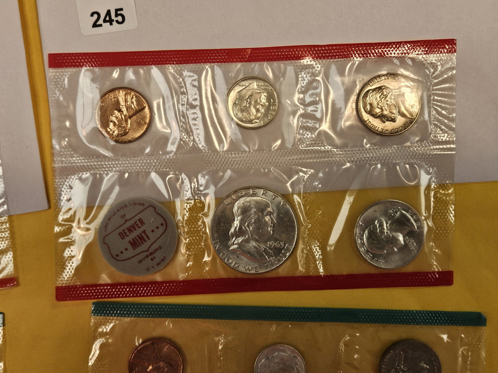 1962 and 1963 US SILVER Mint Sets - 4