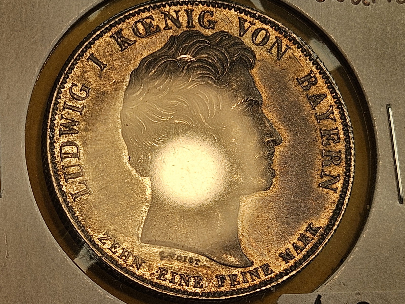 * 1834 German States Bavaria Silver Thaler - 3