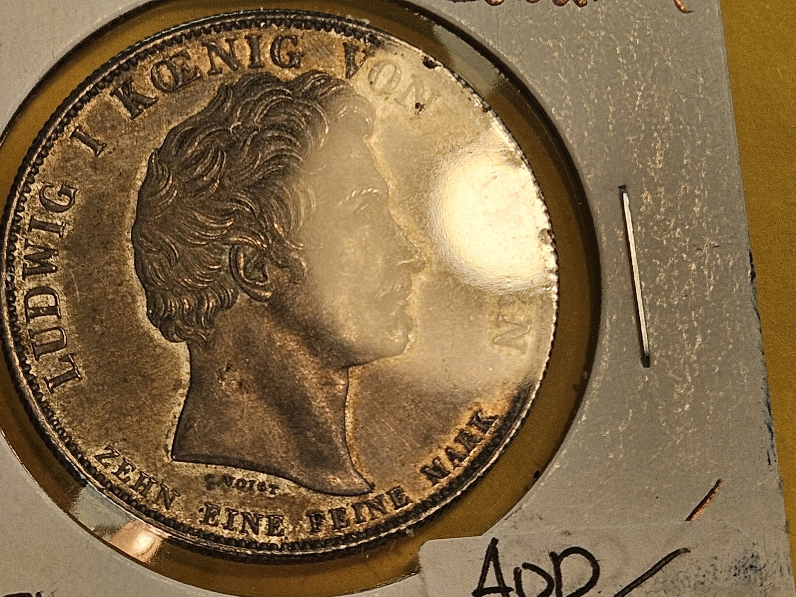 * 1834 German States Bavaria Silver Thaler - 5
