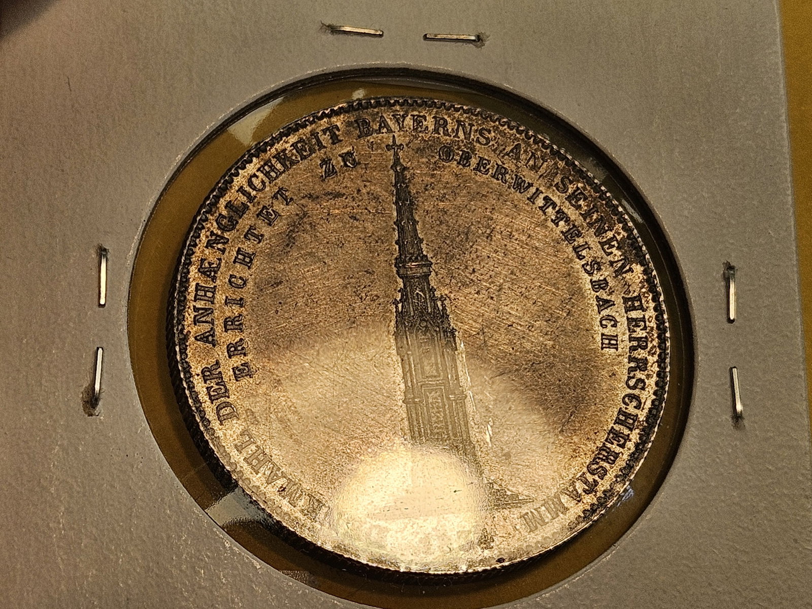 * 1834 German States Bavaria Silver Thaler - 8
