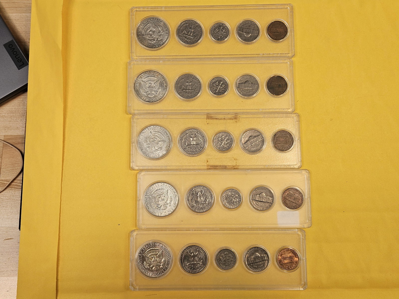 Five US MINT Year Type sets in Whitman holders - 6