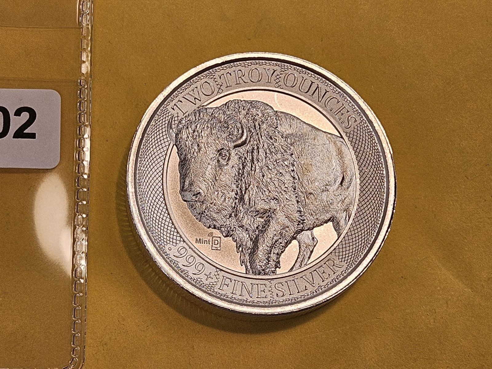 TWO Troy ounce .999 fine silver art round - 2