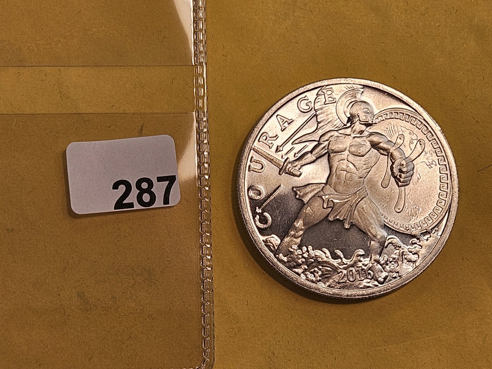 One Troy ounce .999 fine Proof silver art round - 2