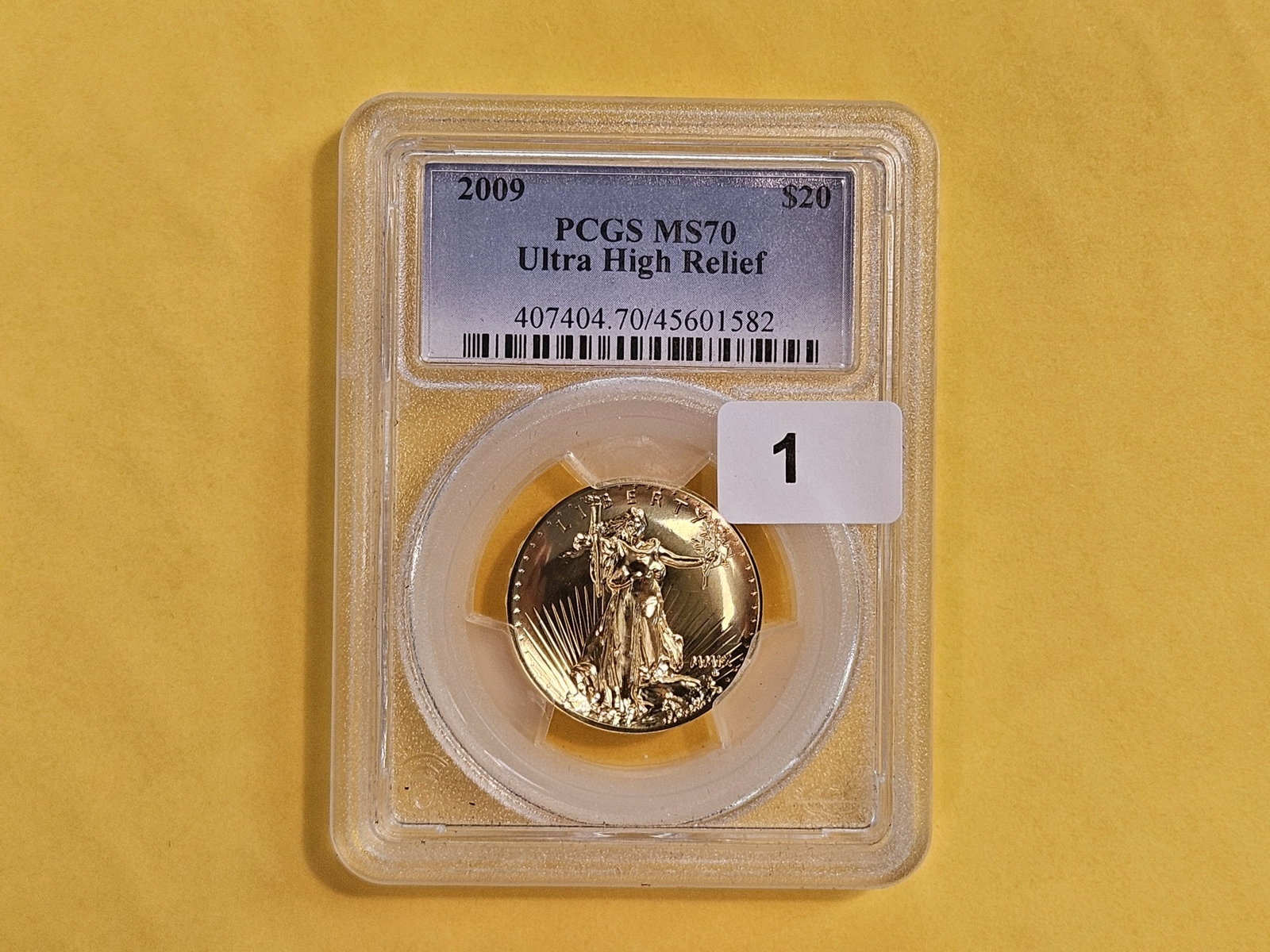 * GOLD! PERFECT * PCGS 2009 Twenty Dollar Gold in Mint State 70 - 2