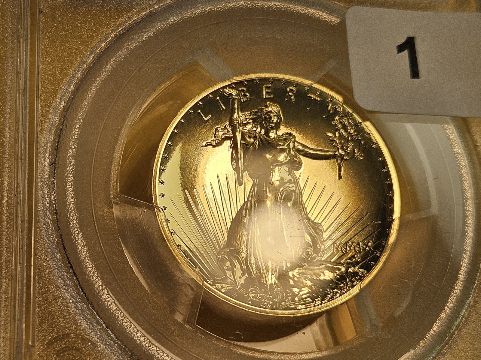 * GOLD! PERFECT * PCGS 2009 Twenty Dollar Gold in Mint State 70 - 3