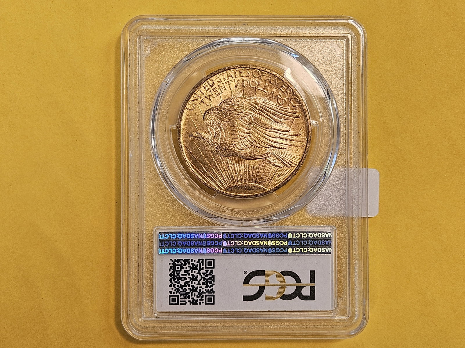 GOLD! PCGS 1908 No Motto Saint Gaudens Twenty Dollars in Mint State 64 - 3