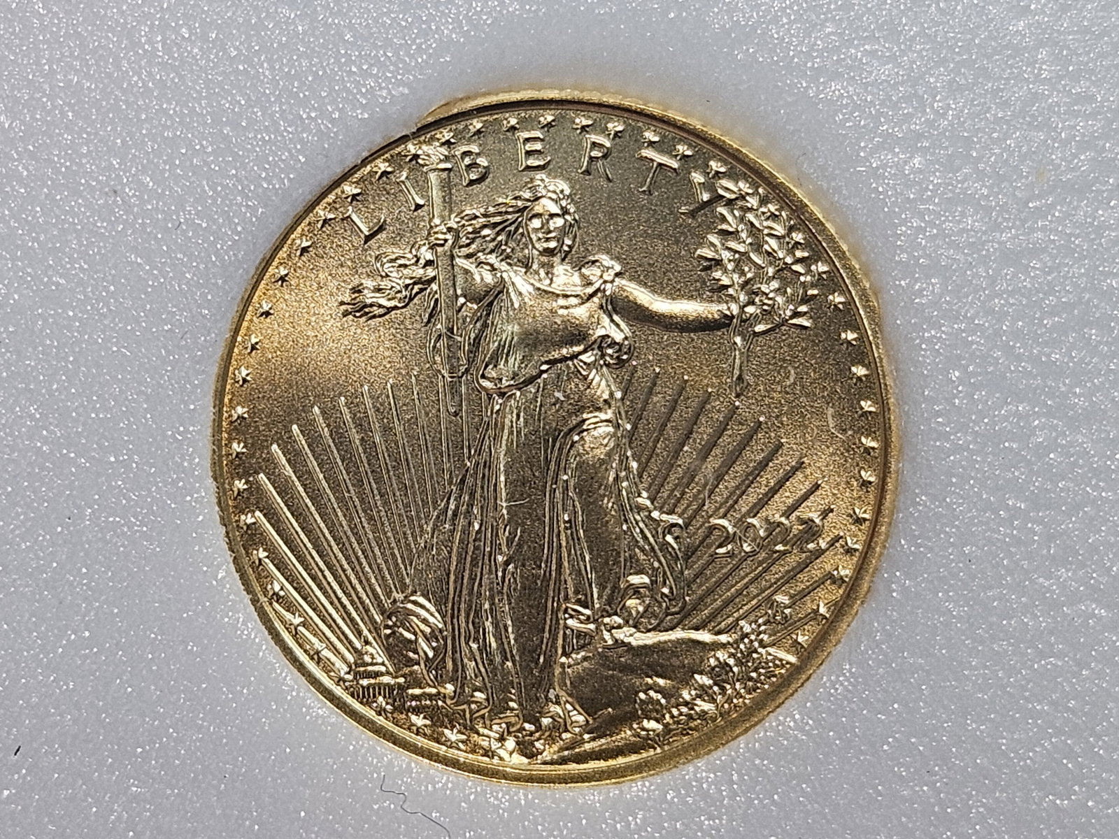 GOLD! GEM Brilliant Uncirculated 2022 Five Dollar American Gold Eagle - 3