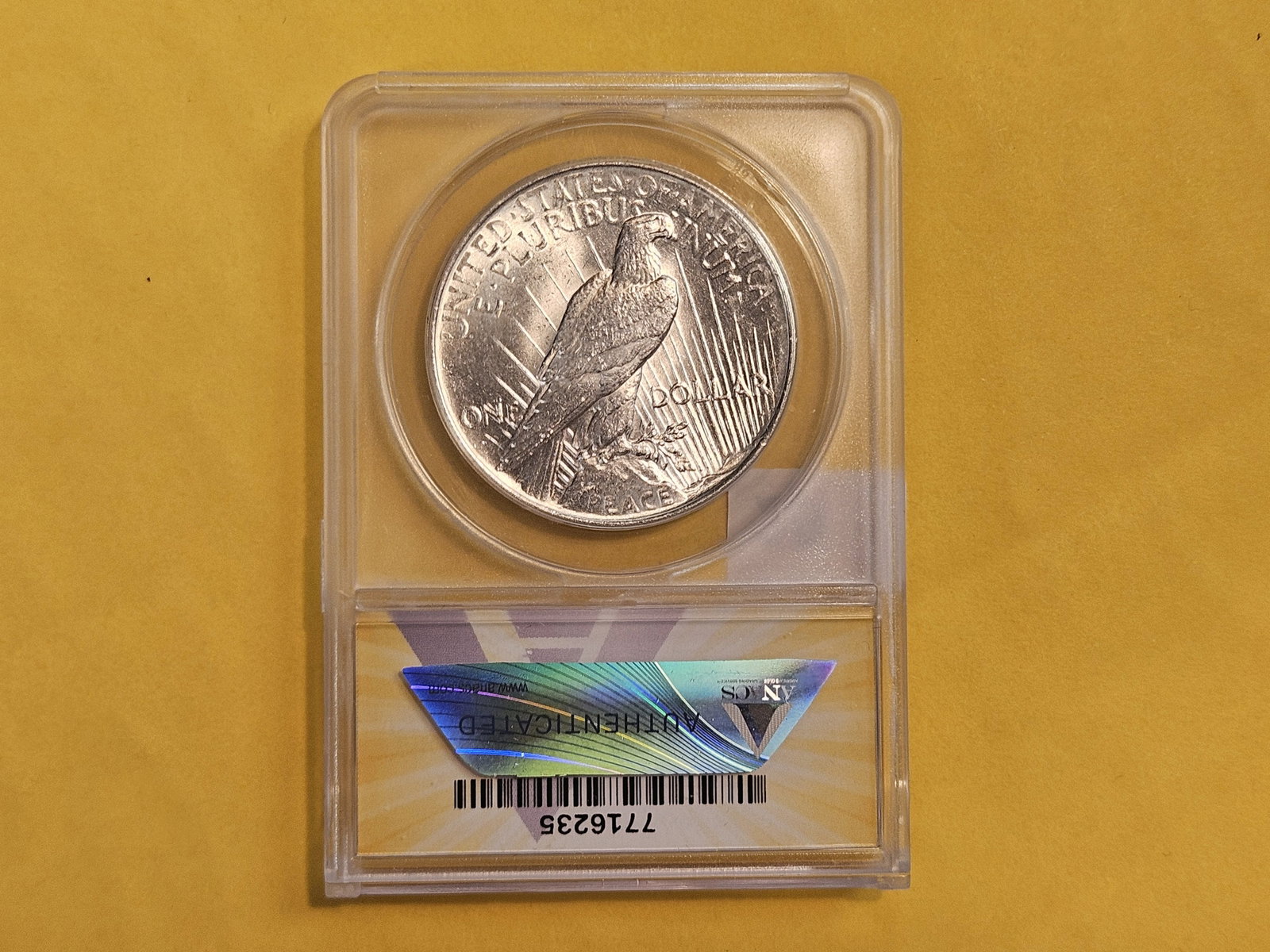 ANACS 1924 Peace Silver Dollar in Mint State 61 - 3