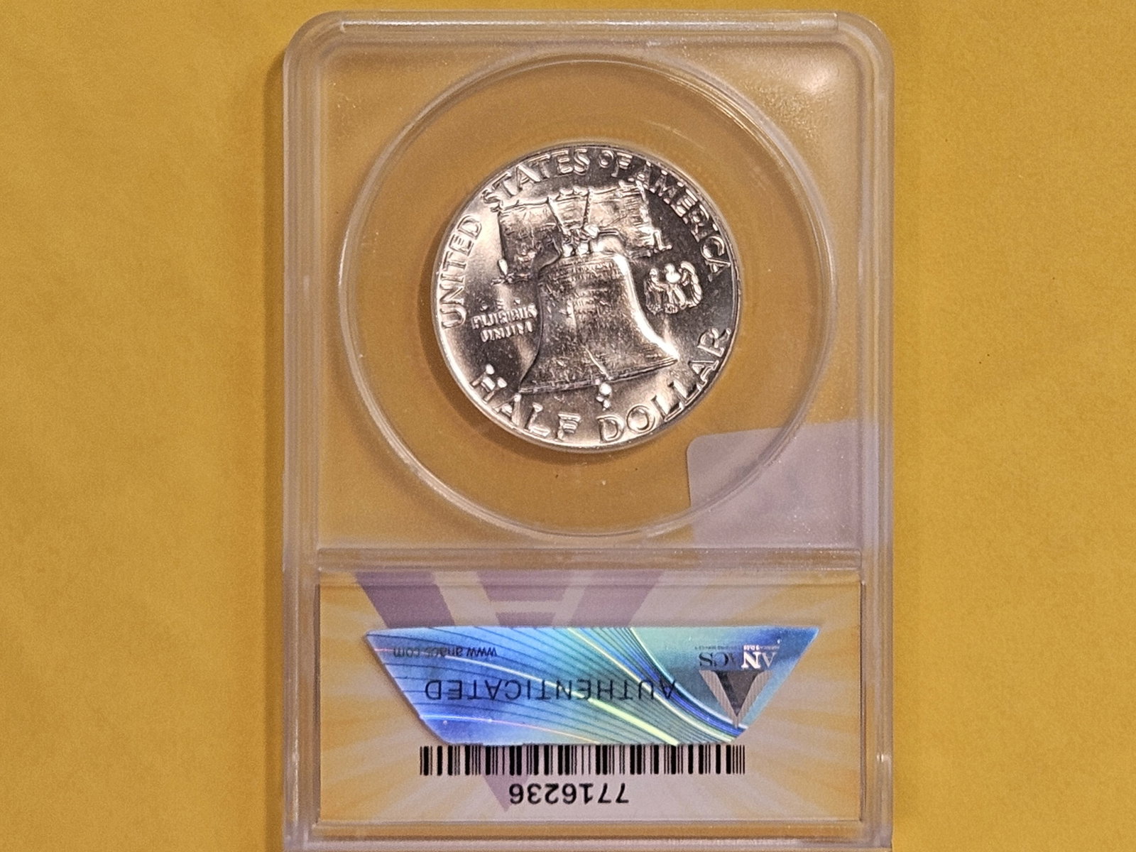 ANACS 1963 Franklin silver Half Dollar in Mint State 64 - 3