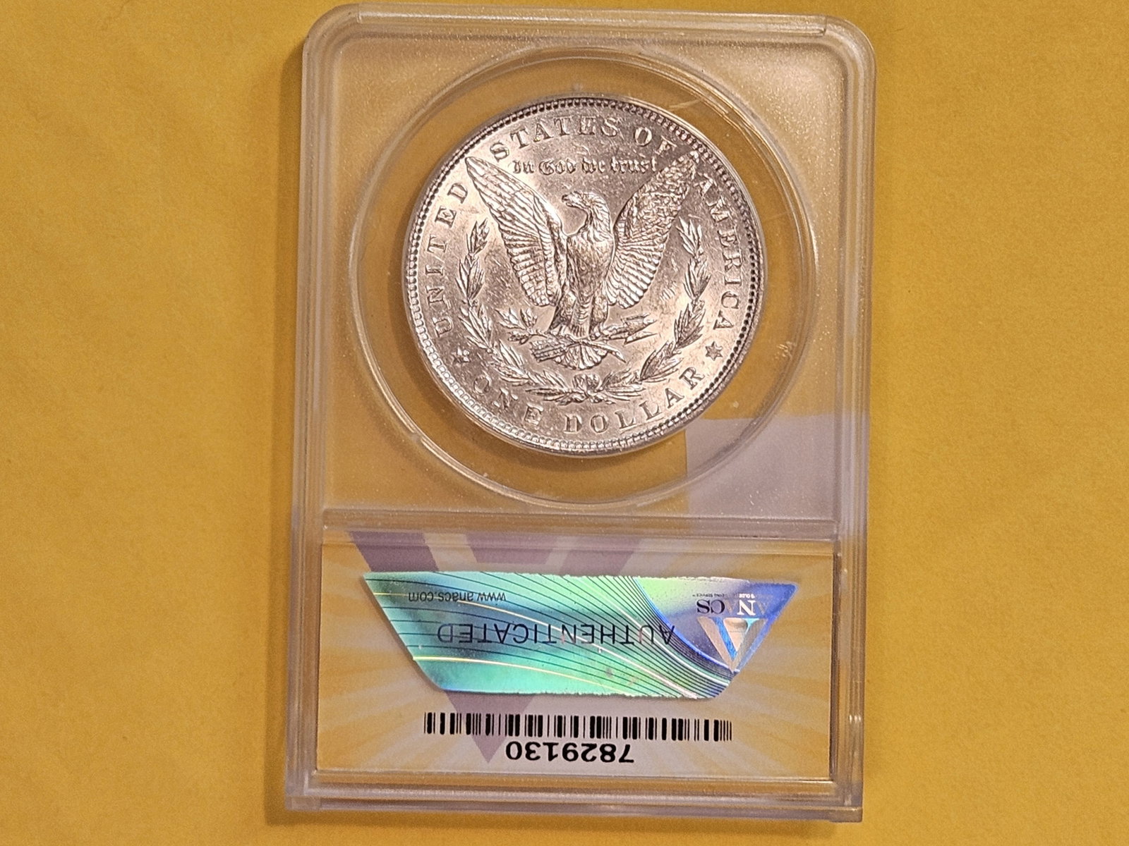 ANACS 1885 Morgan Silver Dollar in About Uncirculated - 50 - 3