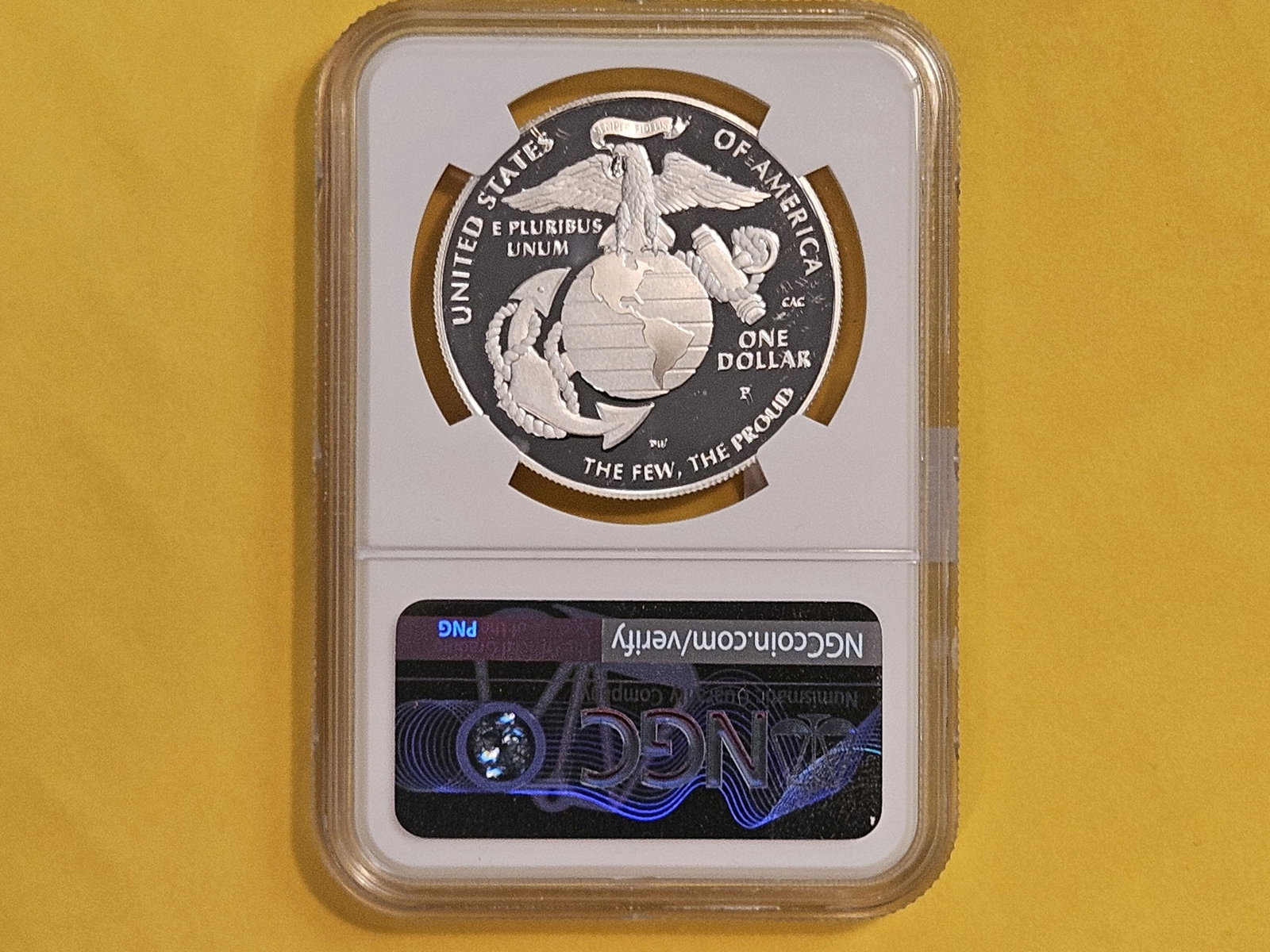 PERFECT! NGC 2025-P US Marine Corp Commemorative Silver Dollar in Proof 70 Ultra Cameo - 3