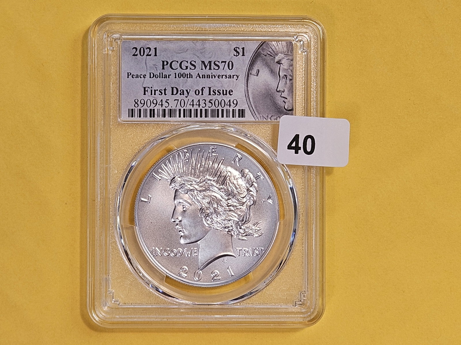 PERFECT! PCGS 2021 Peace Silver Dollar in Mint State 70 - 2
