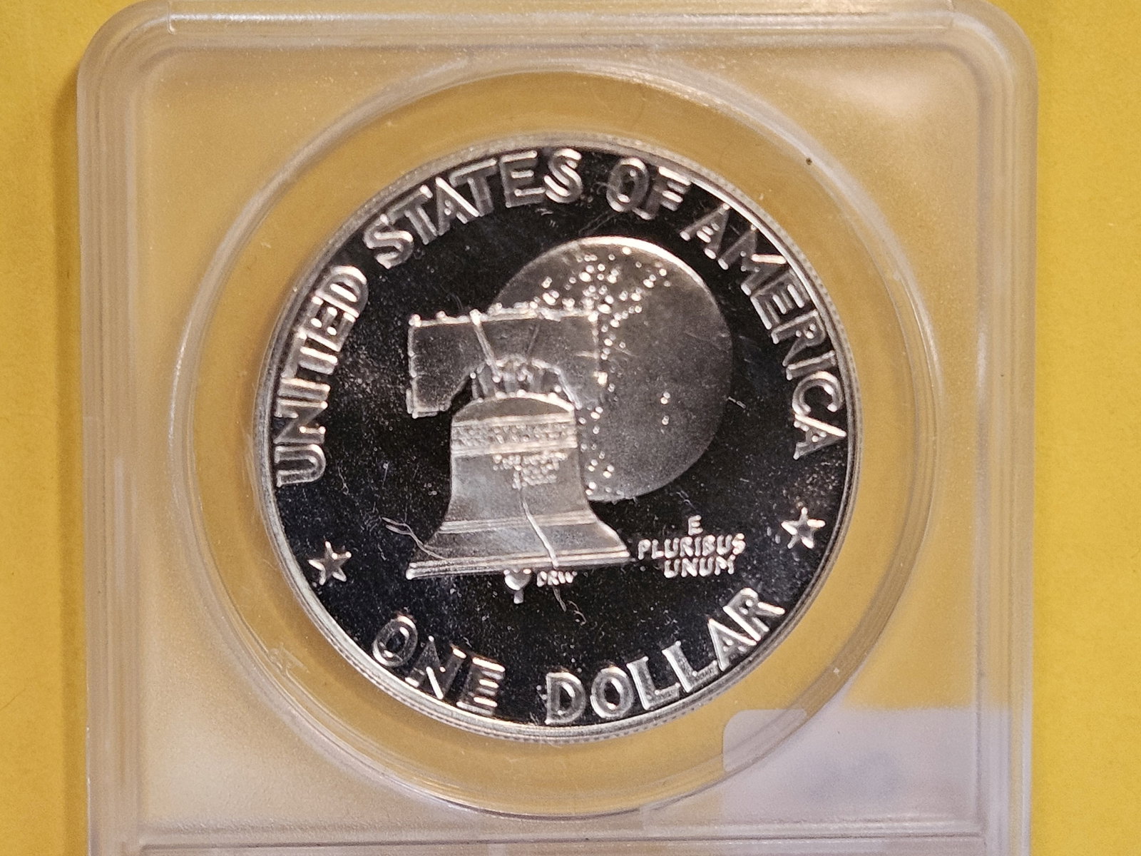 ANACS 1976-S SILVER Eisenhower Dollar in Proof 66 Deep Cameo - 4