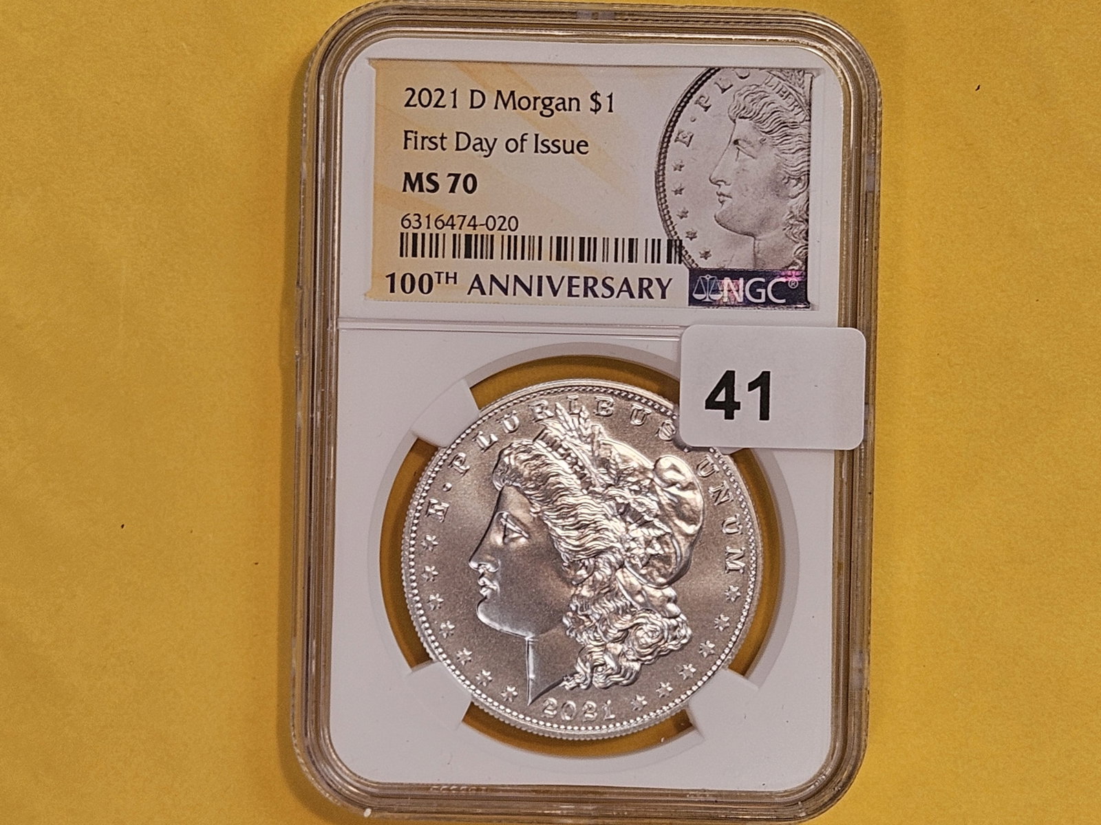 PERFECT! NGC 2021-D Morgan Silver Dollar in Mint State 70 - 2