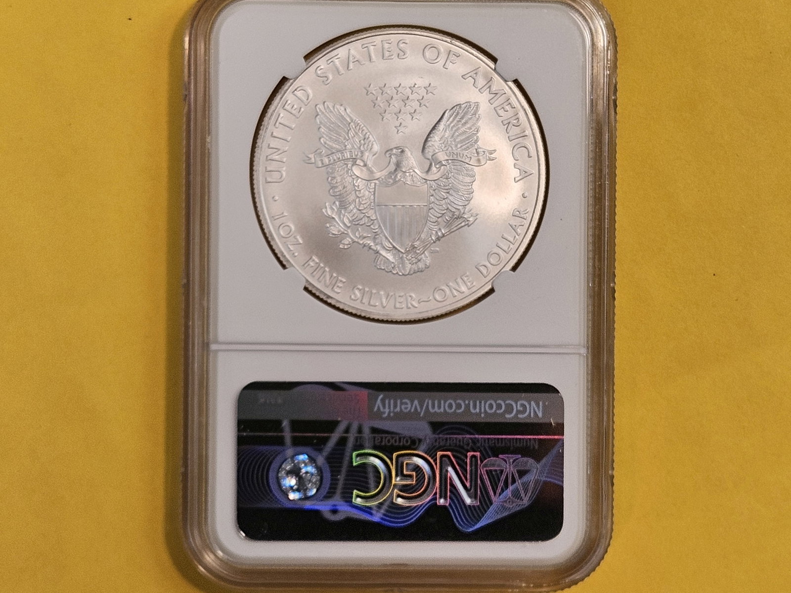 NGC 2008 American Silver Eagle in Mint State 69 - 2