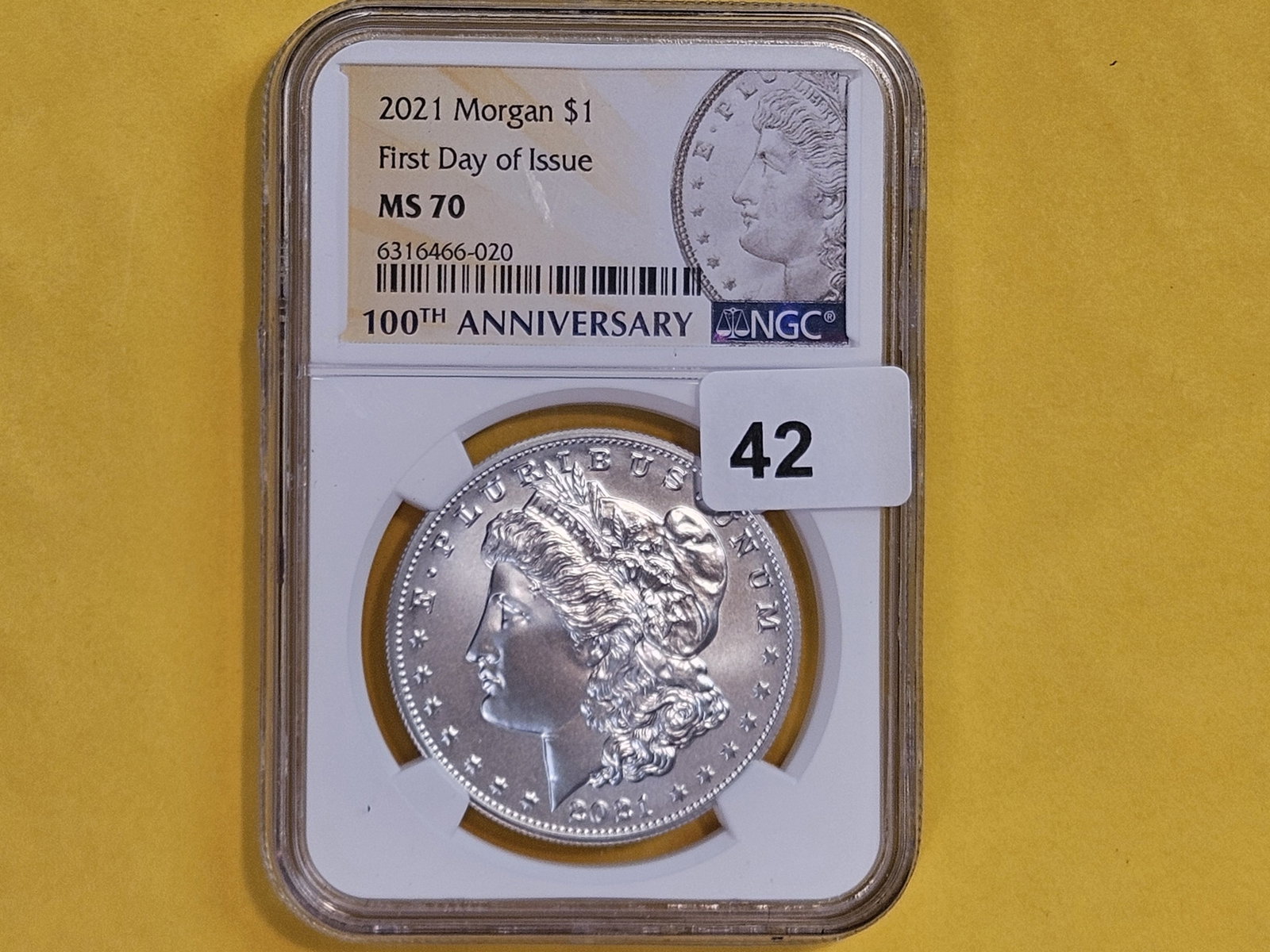 PERFECT! NGC 2021 Morgan Silver Dollar in Mint State 70 - 2