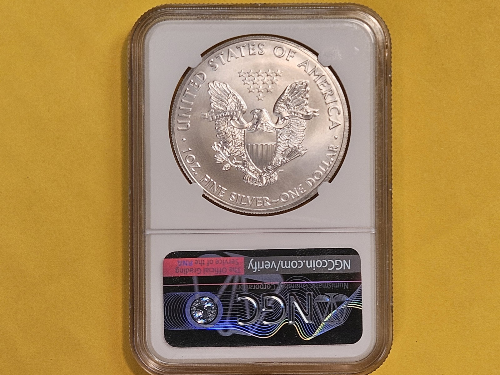 NGC 2015 American Silver Eagle in Mint State 69 - 2