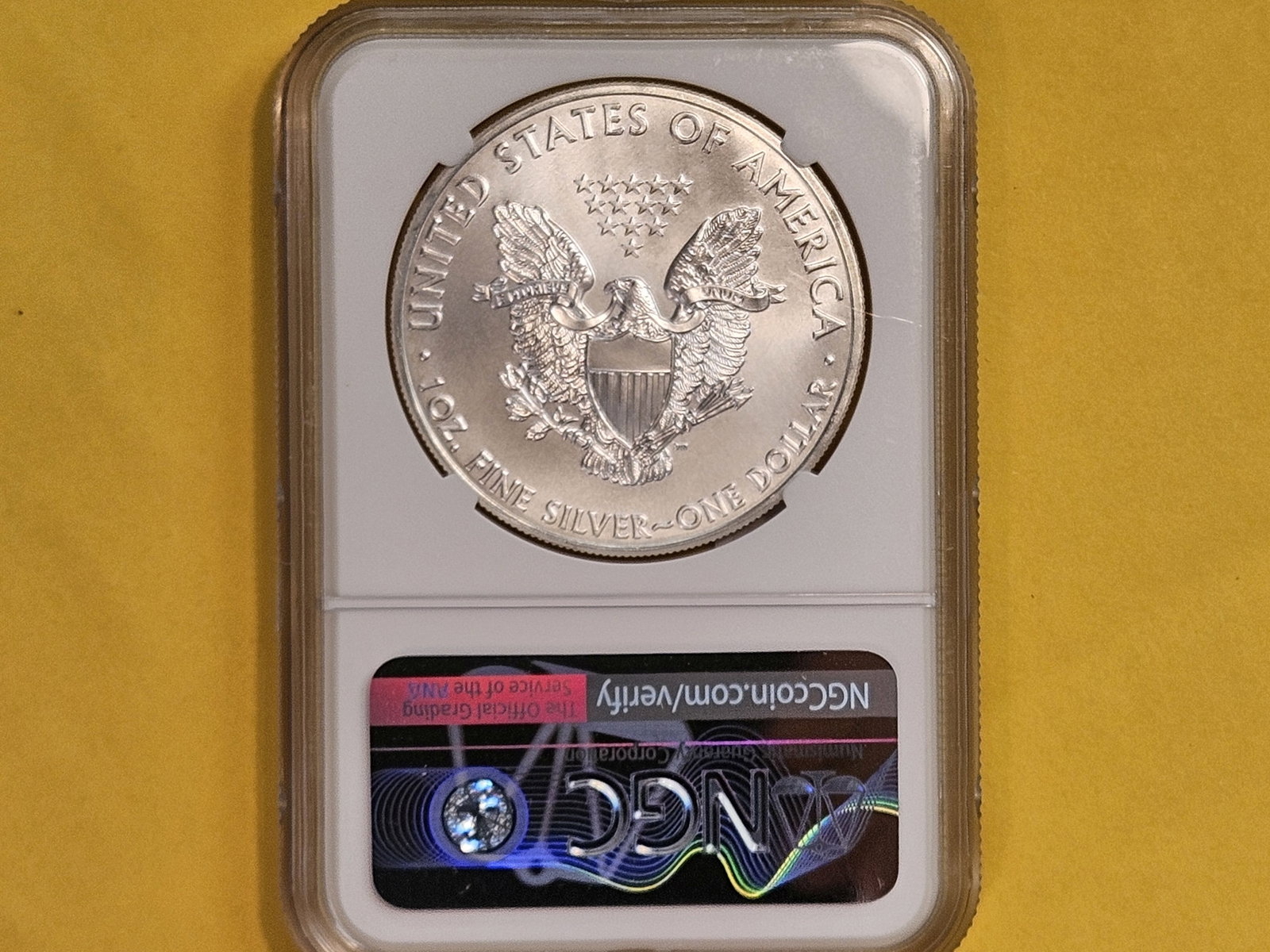 NGC 2011 American Silver Eagle in Mint State 69 - 2