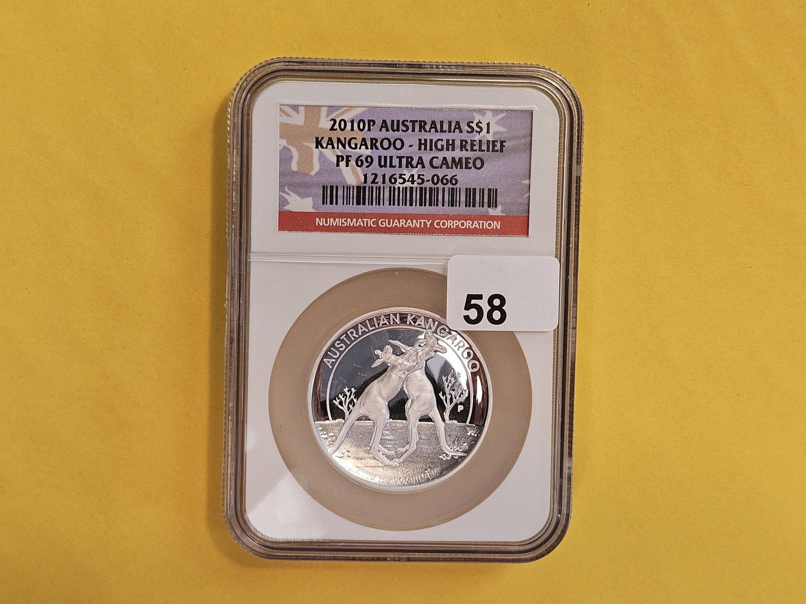 PERFECT! NGC 2010-P Australia Silver Dollar in Proof 69 Ultra Cameo - 2
