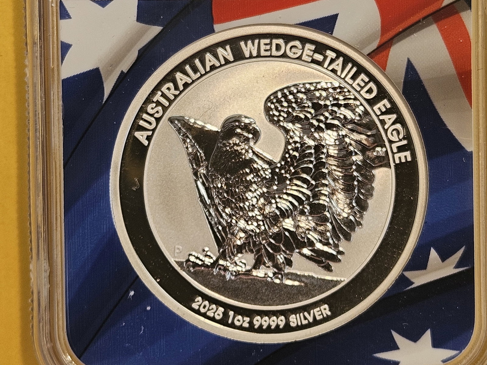 PERFECT! NGC 2025-P Australia Silver Dollar in Mint State 70: Perfect Grade! Wedge-Tailed Eagle