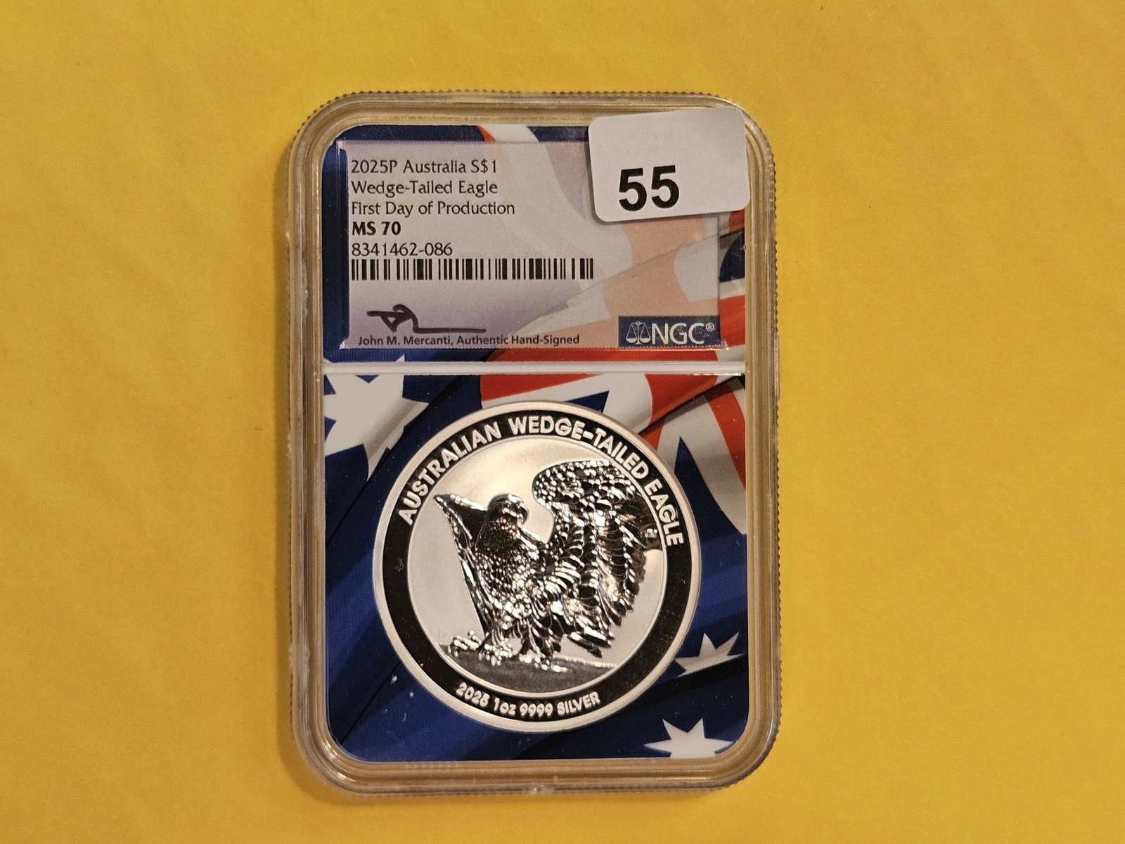 PERFECT! NGC 2025-P Australia Silver Dollar in Mint State 70 - 2