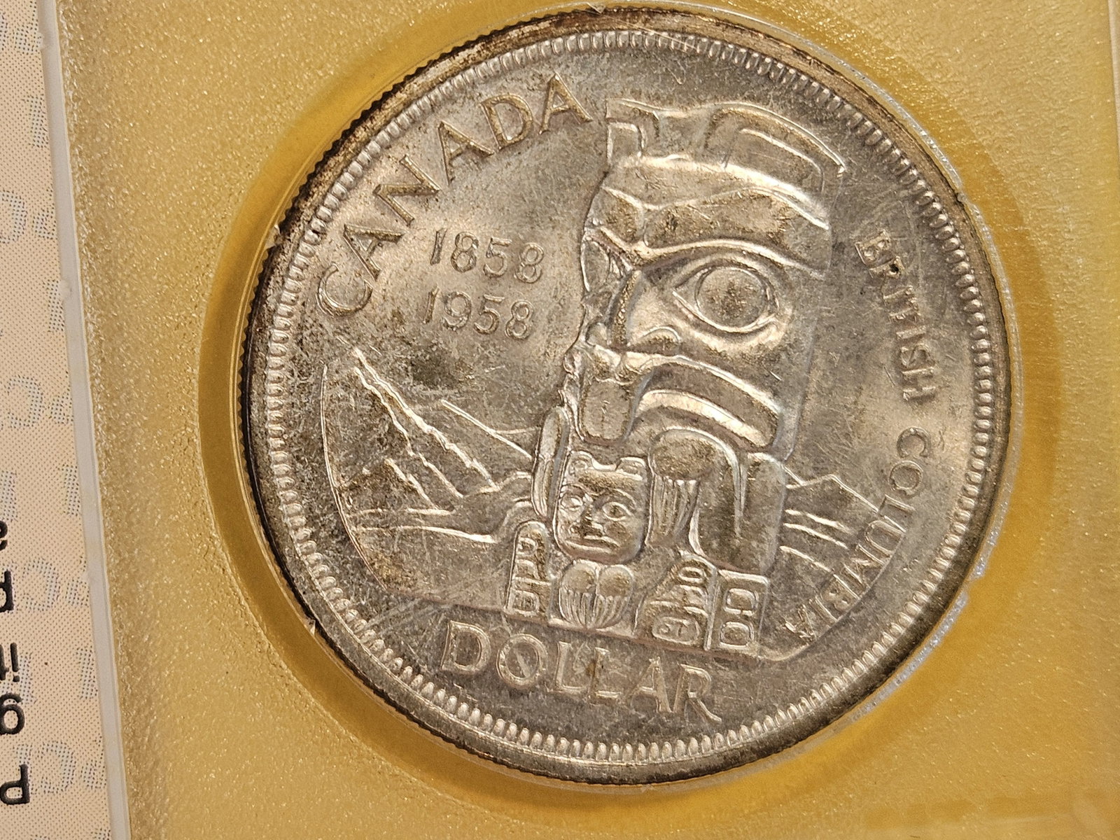 PCI 1958 Canada Silver Dollar in Mint State 62 - 4