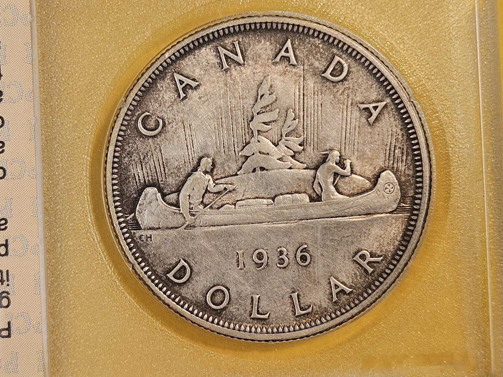 PCI 1936 Canada Silver Dollar in Extra Fine - 45 - 4