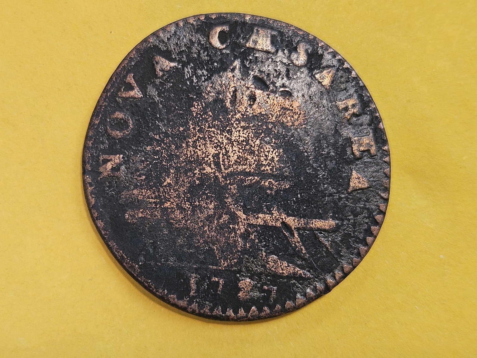 * RARE COLONIAL * 1787 New Jersey Nova Cesarea Horsehead in Very Good - 3