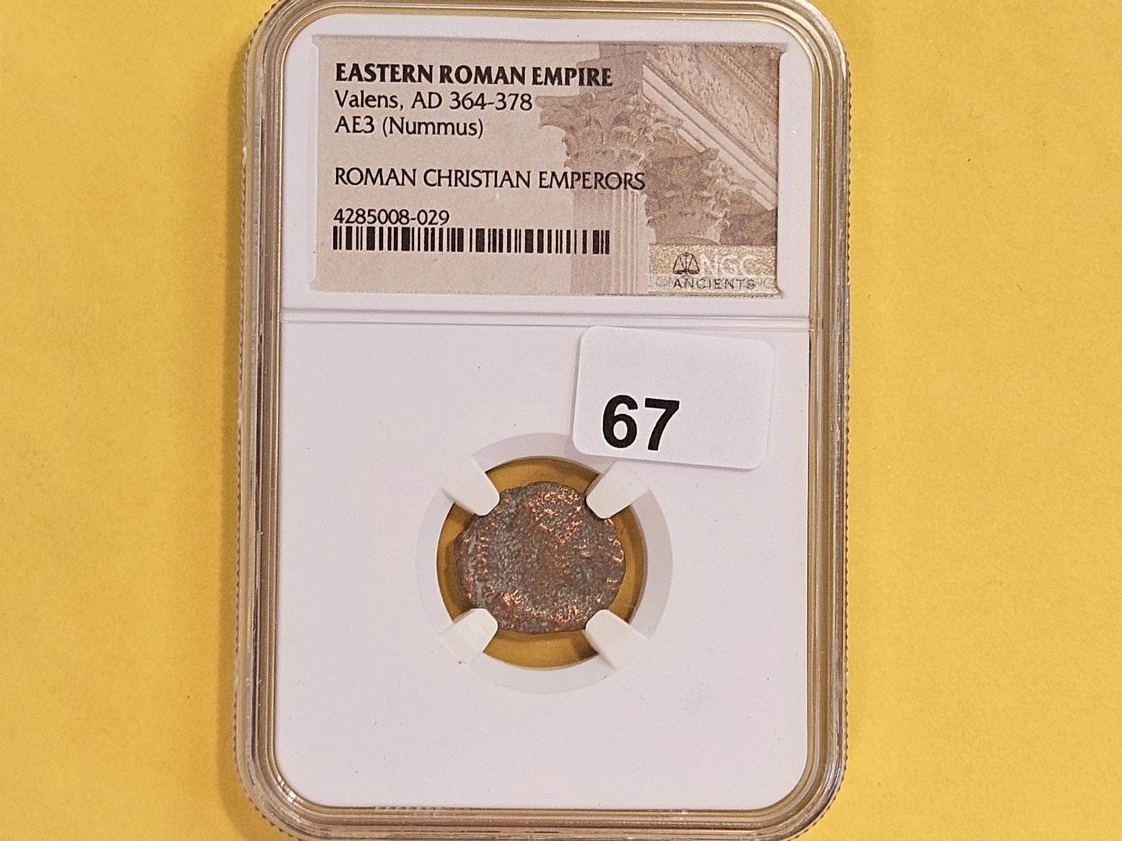 ANCIENT! NGC Eastern Roman Empire AE 3 Nummus - 2