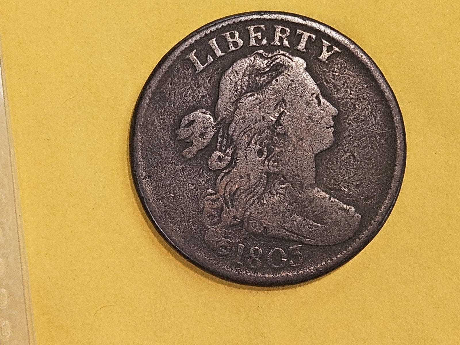 1803 Draped Bust Large Cent in Very Good plus - 3