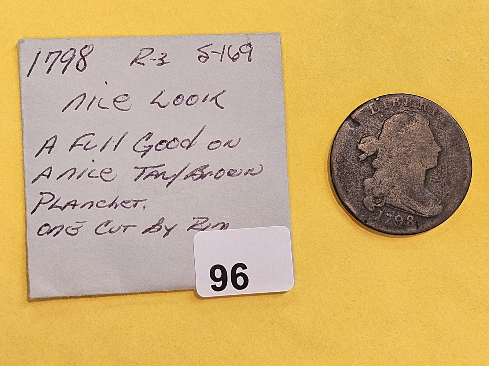 1798 Draped Bust Large Cent in Good plus - 2
