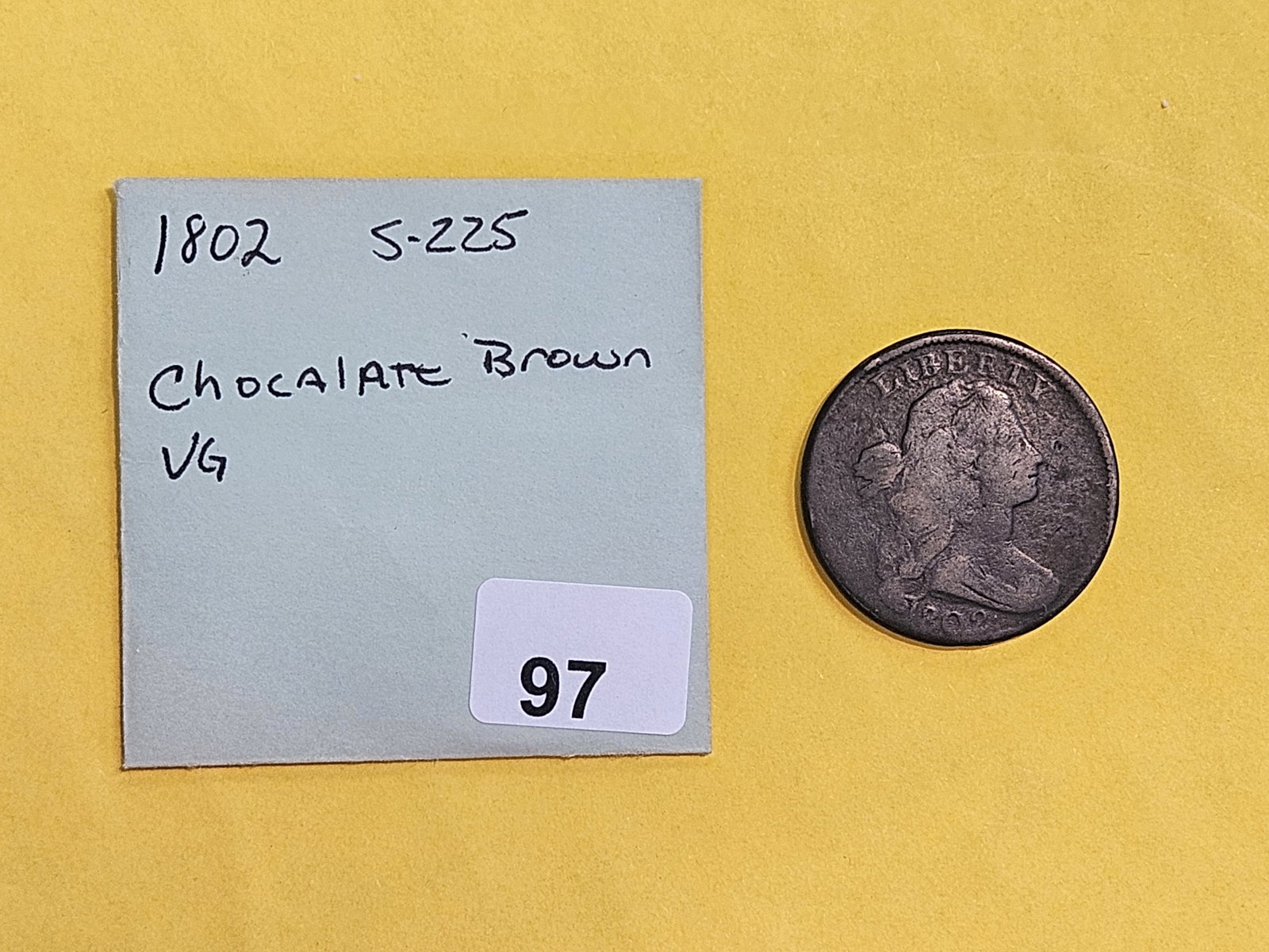 1802 Draped Bust Large Cent in Very Good - 2