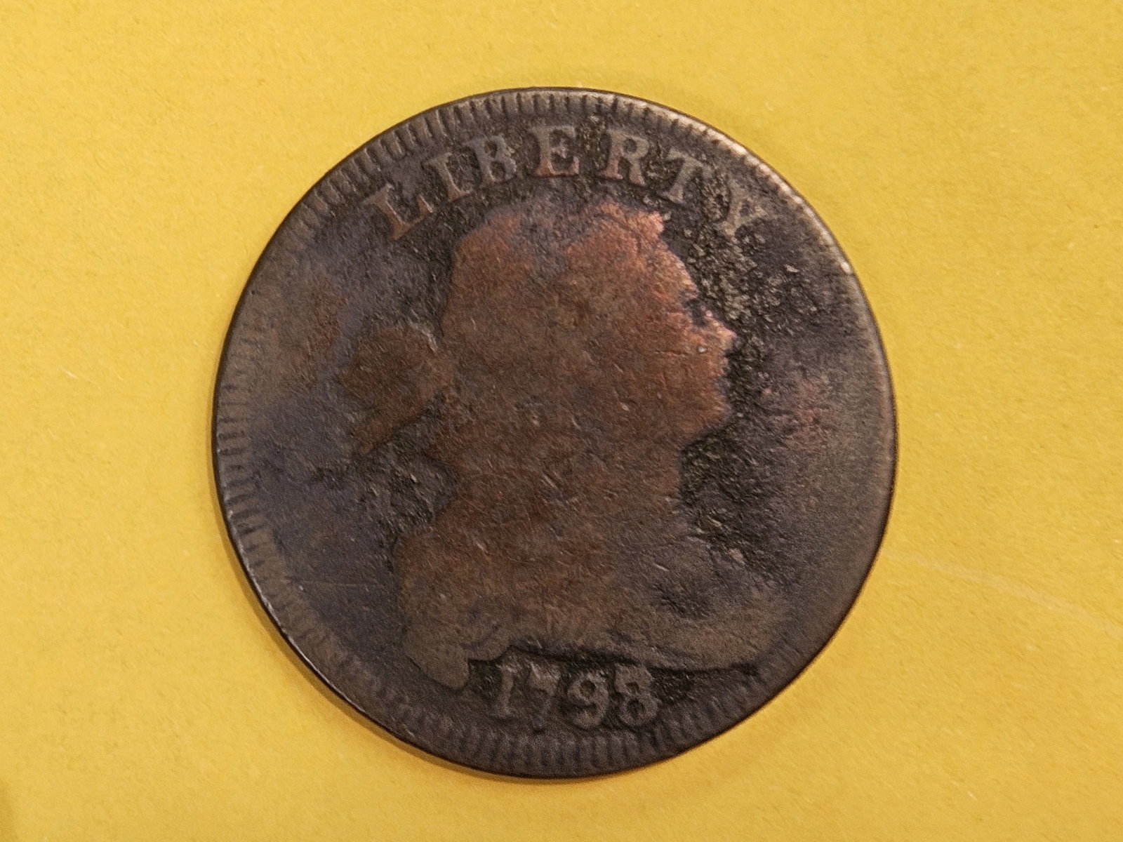 * Key Variety! 1798/7 Draped Bust Large Cent in Good plus - 3