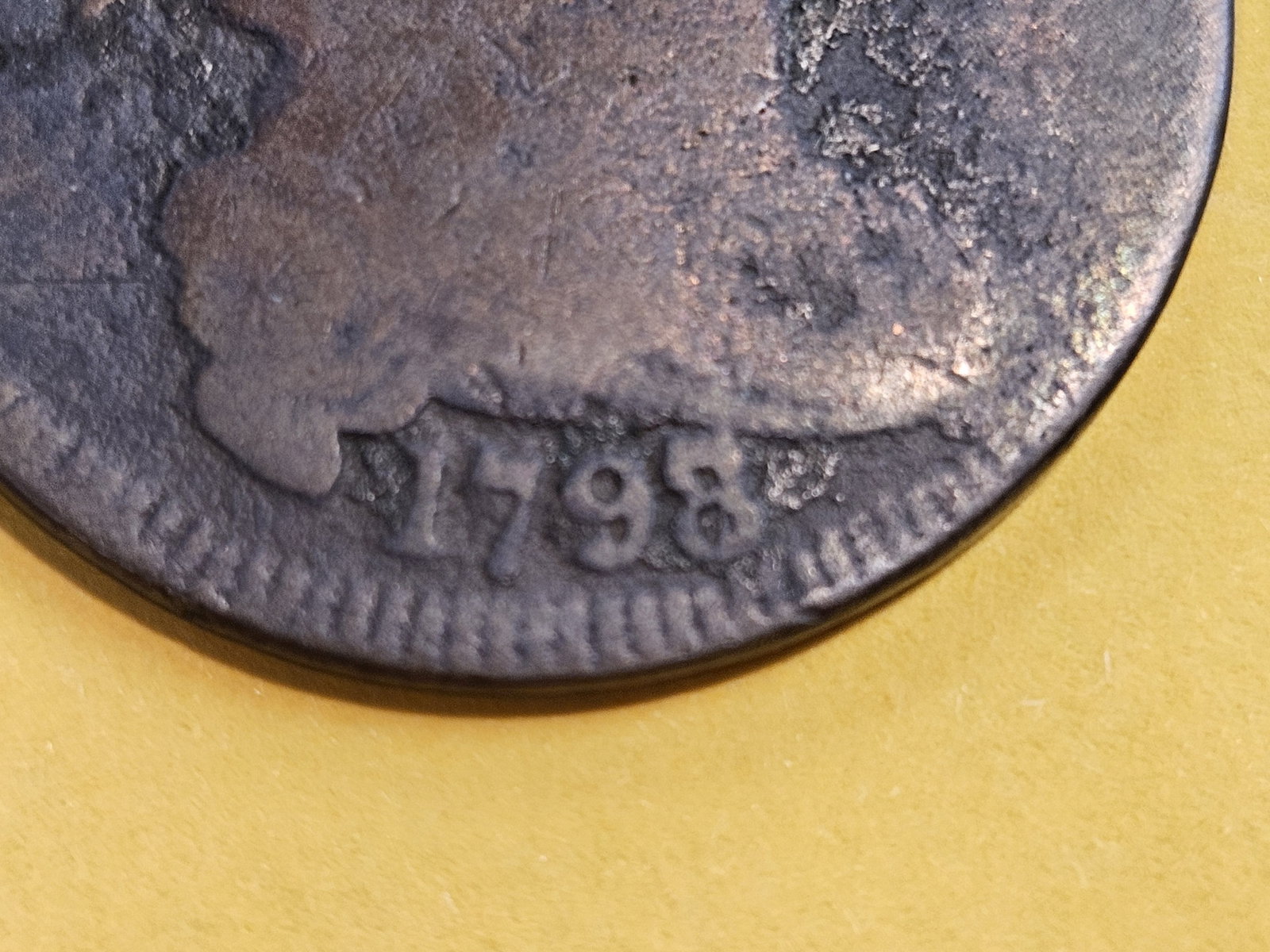 * Key Variety! 1798/7 Draped Bust Large Cent in Good plus - 4